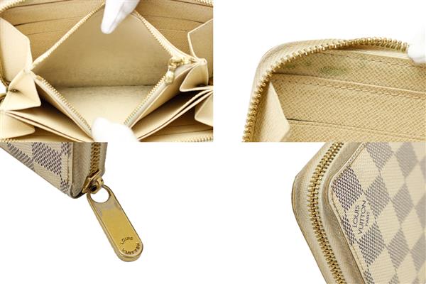 ルイ・ヴィトン 長財布 ダミエ・アズール ジッピーウォレット