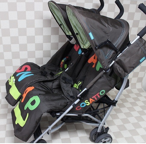 cosatto スパデュパ双子二人乗り用ベビーカー COSATTO コサット/SNAP/2人乗りベビーカー/横並び 外出、移動用品
