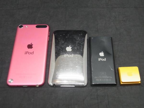 Apple】 ipod touch nano shuffle 4台 ジャンク