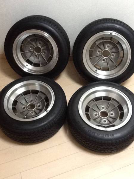 旧車 トスコホイールの復刻版 4本 トスコ -28 1490 14インチ 9J 114.3-