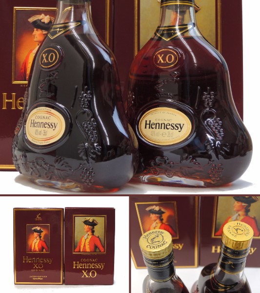 古酒 HENNESY/ヘネシー XO 金キャップ 2本セット 350mml 未開栓 2本 