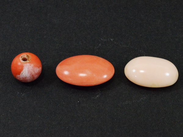 珊瑚 サンゴ まとめて ルース ブレスレット ピアス 総重量21.6ｇ