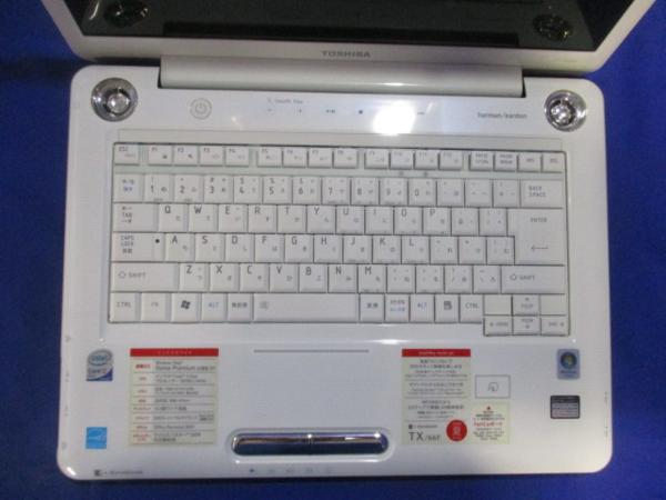 東芝 ノートPC 白 dynabook TX⁄66G Core2 Windows10 東芝 dynabook