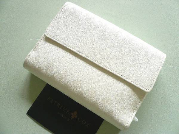 即決♪新品パトリックコックス オフホワイト百合紋章財布♪大