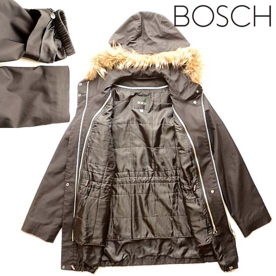 BOSCH ボッシュ ブラック 2way ダウンコート 38 BOSCH ボッシュ ロング 