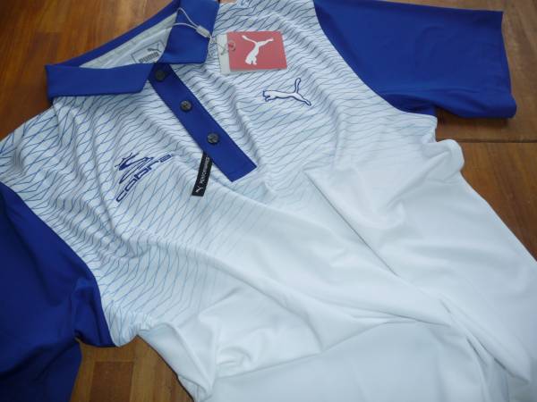 USコブラプーマダブルネーム 大人気完売品 フェードポロ 青S100円～