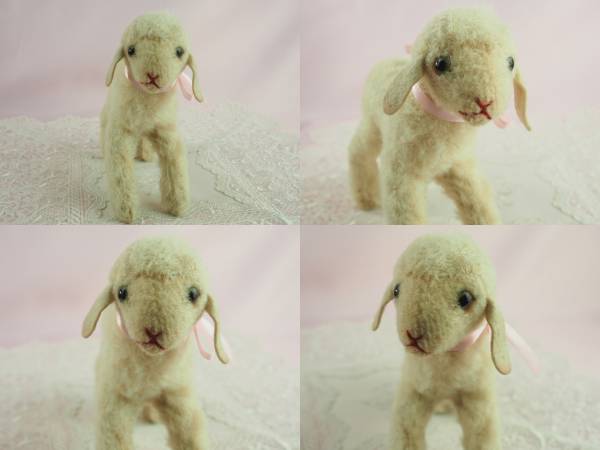 Lamby 14cm ヒツジのランビー　ビンテージ/アンティーク ☆シュタイフ☆Lamby 14cm☆ヒツジのランビー/ひつじ/羊☆アンティーク