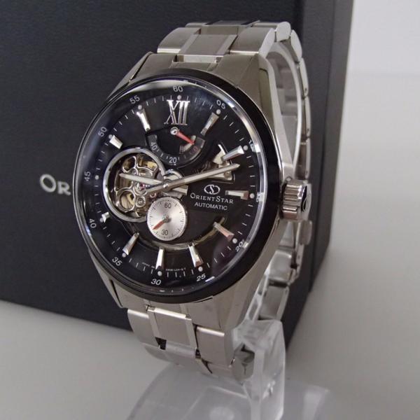 新品同様◇Orient Starオリエントスター WZ0271DK モダンスケルトン オートマチック 腕時計 シルバー/ブラック 腕時計