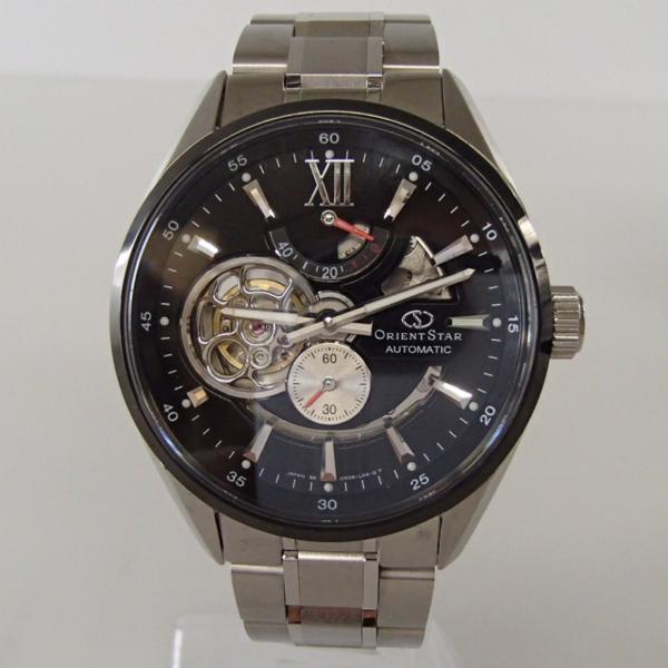 新品同様◇Orient Starオリエントスター WZ0271DK モダンスケルトン オートマチック 腕時計 シルバー/ブラック 腕時計