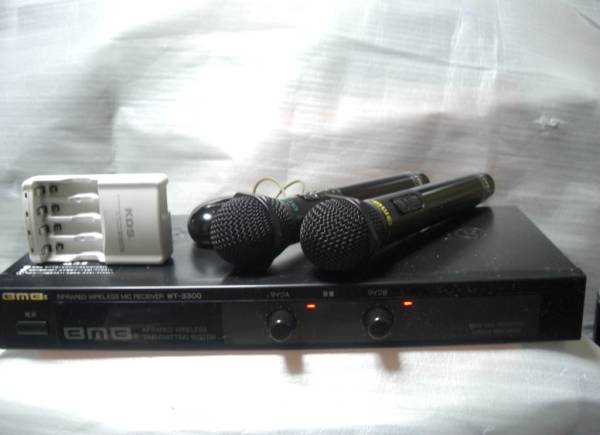NGUYEN★BMB★WT-5000 +WM600 赤外線方式 セット BMB JOYSOUND⁄UGA⁄BMB⁄WT4000⁄WM600⁄赤外線ワイヤレスマイクレシーバー