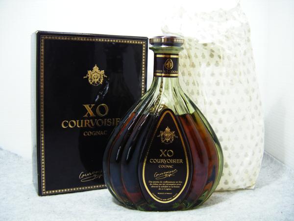 古酒 COURVOISIER/クルボアジェ XO グリーンボトル 350ml 箱付 未開栓 C7275