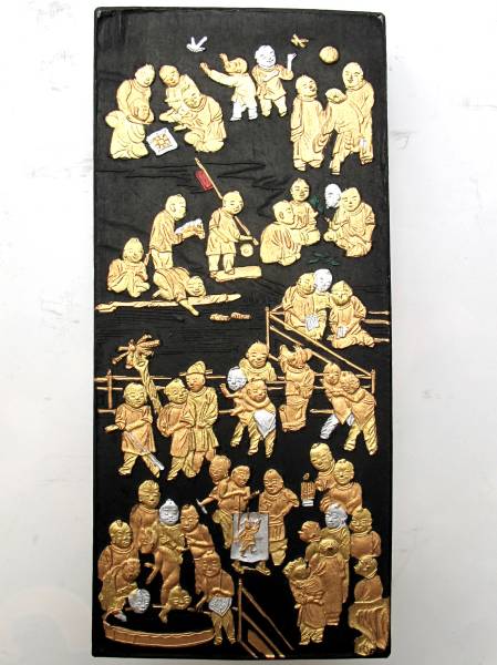 古墨 百子図 程君房 萬暦甲辰年 倣古墨 上海墨廠出品 233g(書)｜売買 