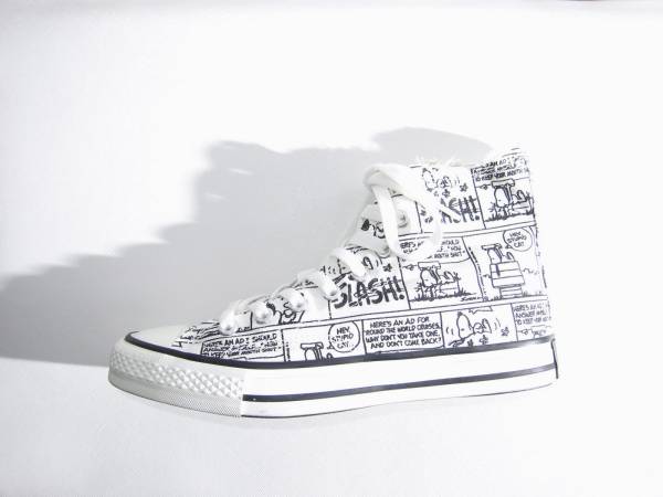 アパルトモン DEUXIEME CLASSE購入 SNOOPY スヌーピー ハイカット スニーカー 白 黒 VINTAGE PEANUTS 6　24～24.5㎝