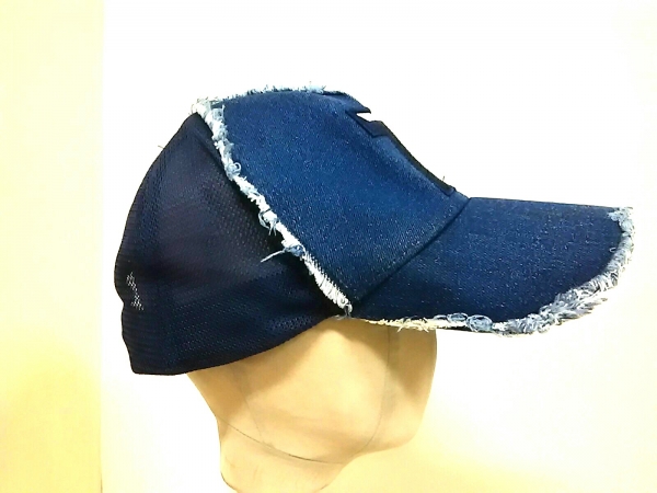 ヨシノリコタケデザイン キャップ ネイビー×白 メッシュ YOSHINORI