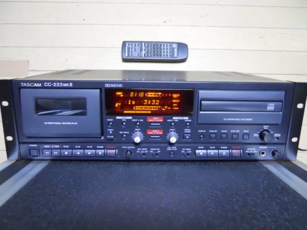 ☆TASCAM☆ タスカム 業務用 カセットCDデッキ CC-222mkⅡ動作品