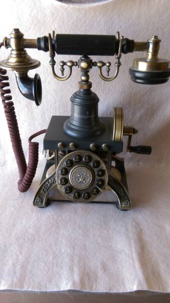 アンティーク風電話機(プッシュ式) ＊動作品＊ 電話、ファクシミリ