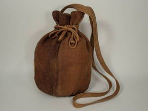 酒袋ポーチ 酒袋 型染 藍染め リメイク ハンドメイド 未使用品 ワーッ