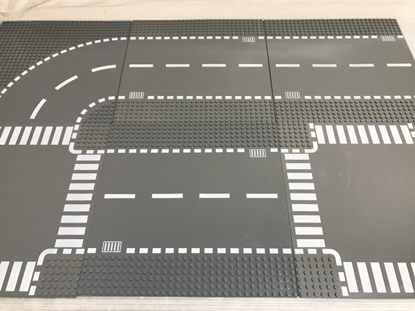 ☆道路☆ レゴ ベースプレート 大量６枚 基礎板 道 交差点 LEGO シティ 街