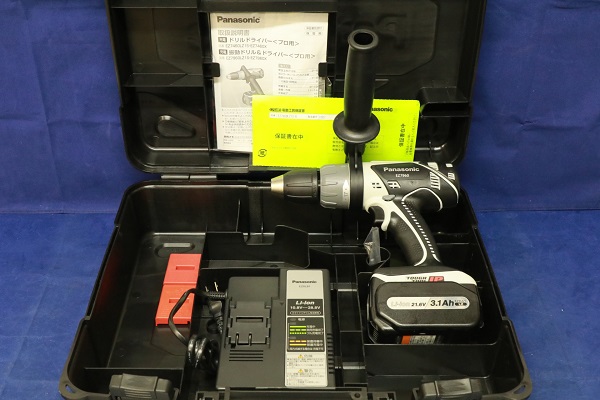 良品！！パナソニック 充電振動ドリル&ドライバー EZ7960LZ1S-B メーカー保証付き ハイパワー21.6V Panasonic 松下電工