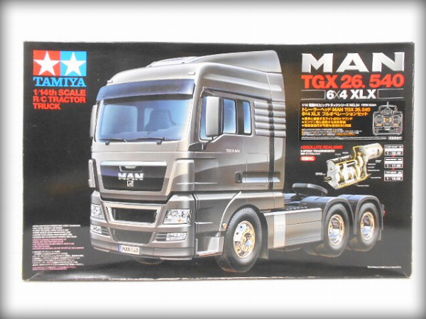 同梱不可] 処分/手付き品 タミヤ 1/14 R/C トレーラーヘッド MAN TGX