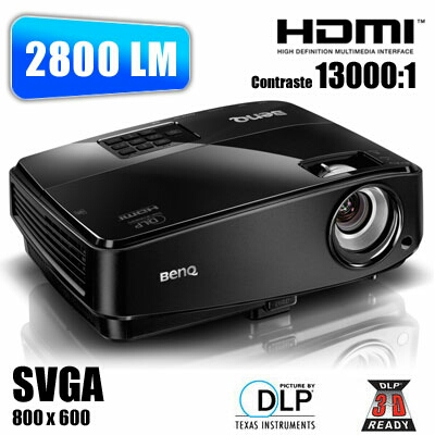 BenQ DLPデジタルプロジェクターMS517ランプ使用時間121h。2800