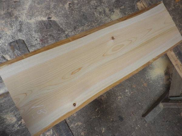 131*34-35*4ヒノキ18の木材木工材，一枚板自然木無垢材DIY桧　檜