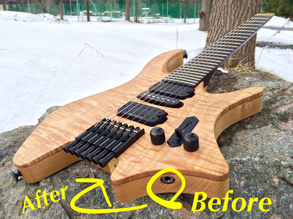 7弦 ヘッドレス strandbergコピー MGH guitars spitfire7 prototype