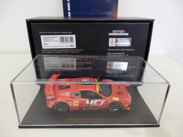 43744 EBBRO エブロ フェラーリ TETSUYA TANAKA PAOLO MONTIN SUPER GT FERRARI 1/43