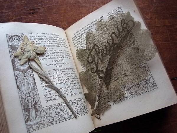 フランス 19世紀アンティーク MISSEL ミサ典礼書 ミサ本 祈祷書 古書