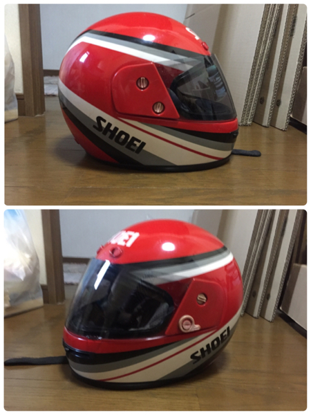 SHOEI RFVシリーズ TASK FIVE 赤 ジャンクの入札履歴 - 入札者の順位