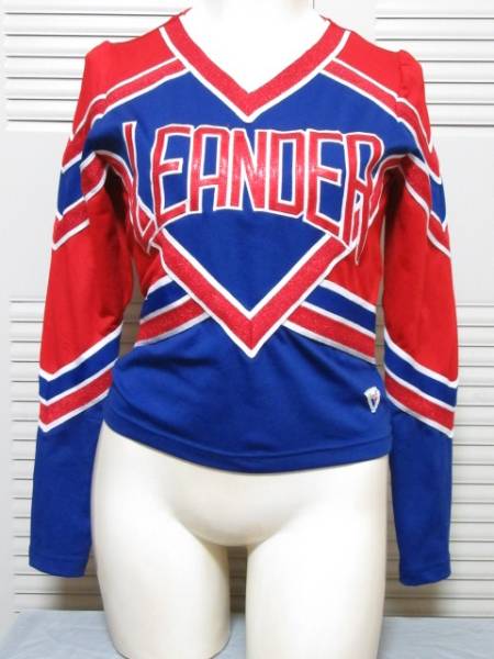 VARSITY★きらきらチアリーダーユニフォーム チアリーディング部 長袖レオタード トップス Ｌ ◆C38