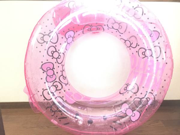 ☆サンリオ ハローキティ 浮き輪100cm 空気ビニール 空ビ(浮き輪