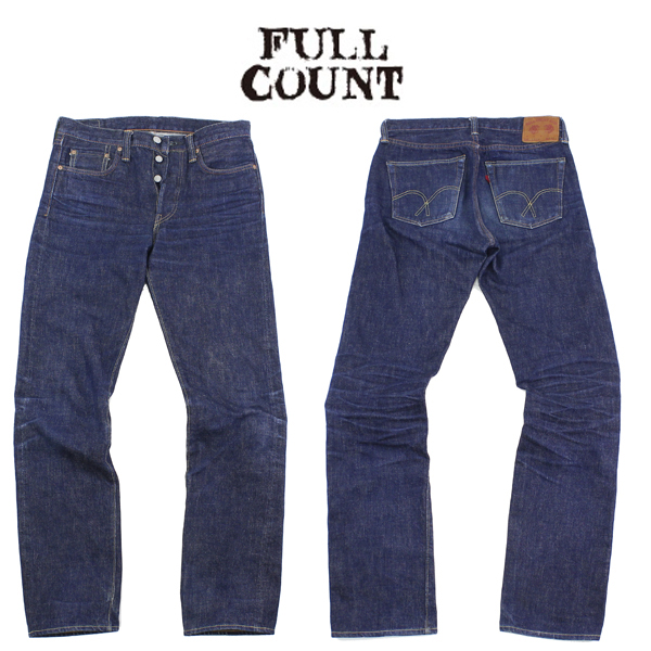 定価￥24，624 美品 日本製 FULLCOUNT フルカウント ＃1108 STRAIGHT LEGS ストレートデニム W:29 L:34 濃紺 ワンウォッシュ