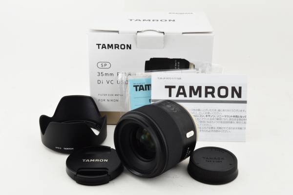 ☆外観極上☆TAMRON 単焦点レンズ SP 35mm F1.8 Di VC ニコン用　現状渡し