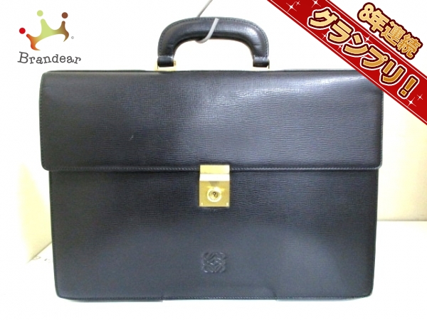ロエベ ビジネスバッグ - 黒 レザー LOEWE LOEWE ロエベ レザー ロエベ ビジネスバッグ - 黒 レザー LOEWE LOEWE ロエベ レザー