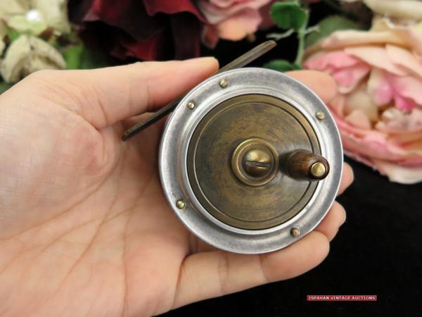 c.1880 英国 BI METAL 希少 アンティーク トラウト フライリール / LEONARD レナード ジュリアス・ボンホフ 原型スタイル DT2/3/4 サイズ