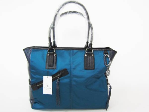 新品 ランバン LANVIN en Bleu 定価3万4千円トートバッグ ブルー系