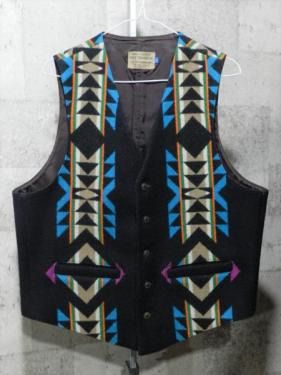 定番人気，人気SALE 古着 PENDLETON ペンドルトン USA製 ネイティブ柄 ウール ベスト 42 ジレ ブラック(Lサイズ)｜売買されたオークション情報、yahooの商品情報をアーカイブ公開 - オークファン Lサイズ