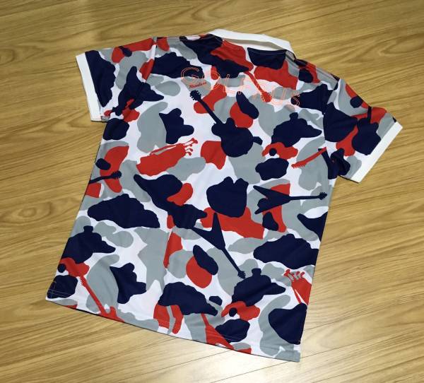 Russeluno ラッセルノトリコロールポロシャツ　サイズ　6 RUSSELUNO 17SS 迷彩 トリコロール バック刺繍 ポロシャツ ラッセルノ