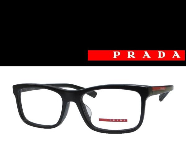 送料無料【PRADA】プラダ リネア ロッサ メガネフレーム PS05F-F 1BO1O1　国内正規品