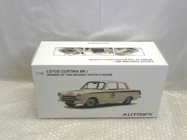 オートアート 1/18 ロータス コルチナ Mk I ウィナー 1964 BRANDS HATCH 6 HOURS /ミニカー