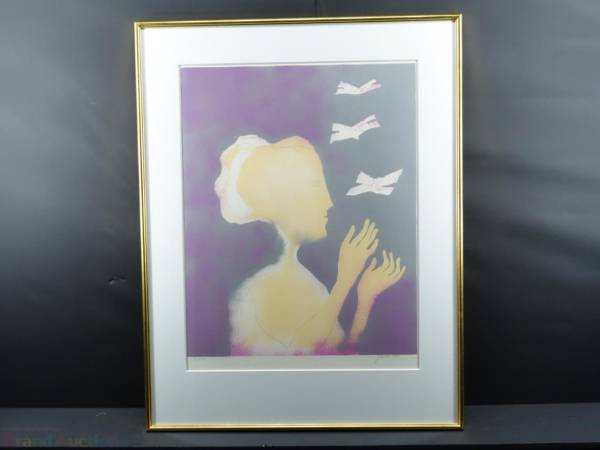 ポール Guiramand）「木の下の音楽会」リトグラフ ギヤマン（Paul 絵画