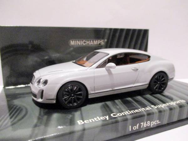 1/43 Minichamps ベントレー コンチネンタル スーパースポーツ 2009 Light gray metallic