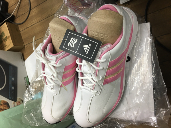  E-4008 adidas ゴルフシューズ 24cm レディース W balance Nitro 737806 アディダス ピンク 白(24.0cm)｜売買されたオークション情報、yahooの商品情報をアーカイブ公開 - オークファン 24.0cm
