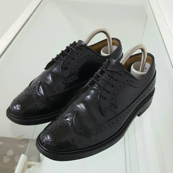 REGAL リーガル レザーシューズ 23EE㎝ ブラック ウィングチップ 人気モデル 高級靴 