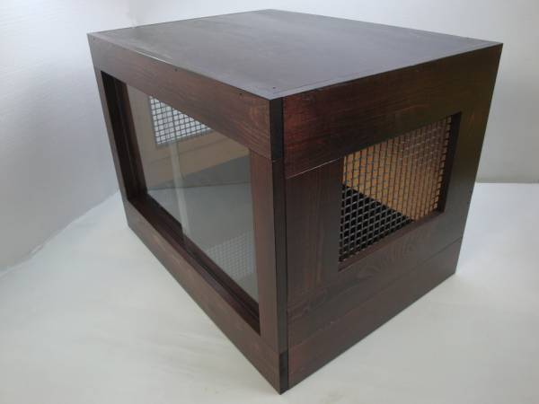 木製フトアゴヒゲ，リクガメ、ハムスター用ケージ 600x450x450