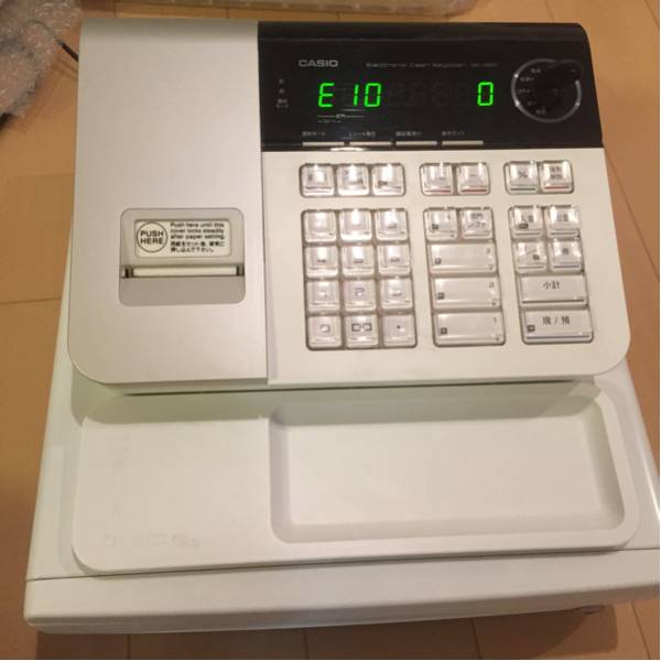 カシオ CASIO SE-S20 8部門 レジスター レジ 電子レジスター SE-S20WE
