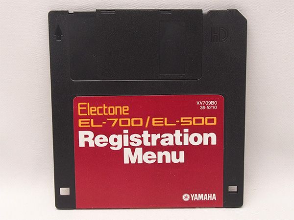 非売品 ヤマハ エレクトーン EL-700 / EL-500 レジストレーション 