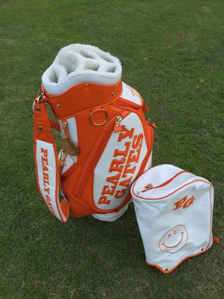 ★PEARLYGATES ★パーリーゲイツ ★正規品 ★スマイル ★89★エナメル★キャディーバッグ★ゴルフバック