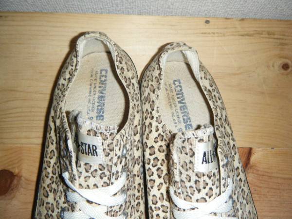 90年代 ビンテージ コンバース オールスター 豹柄 日本製 ソールの減り無し 検）ＵＳＡ アディクト ＣＴ７０ チャックテーラー ワコマリア